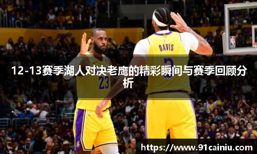12-13赛季湖人对决老鹰的精彩瞬间与赛季回顾分析